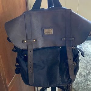 Canvas and Leather Backpack